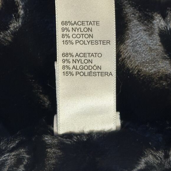 Doncaster Faux Mink Winter Scarf Black Sheared Velvet Texture Wrap Evening Chic - Picture 6 of 6